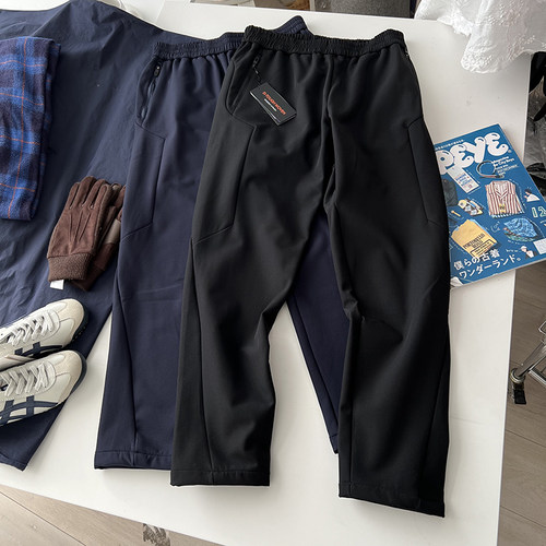 长裤直筒运动加绒冲锋裤