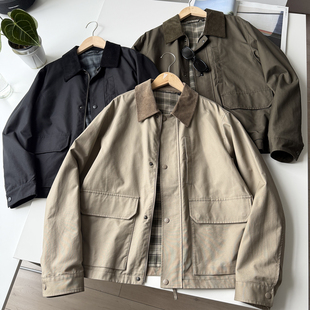 北野U家！春季巴恩风男装女装休闲短夹克外套/英伦风短款BY470117