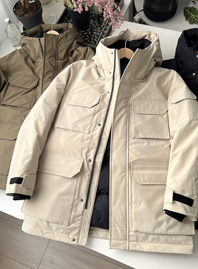 北野U家男装女装高级保暖羽绒茄克冰雪羽绒户外连帽外套BY477136