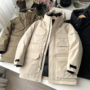 北野U家男装 高级保暖羽绒茄克冰雪羽绒户外连帽外套BY477136 女装