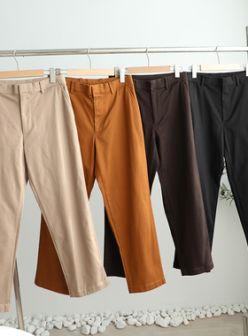 北野U家！男装女装 有型高弹力软糯舒适棉质九分裤聪明裤39785