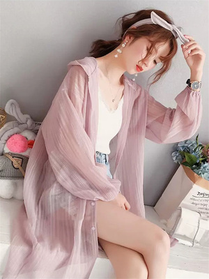 冰丝夏季新款透气薄外套防晒衣