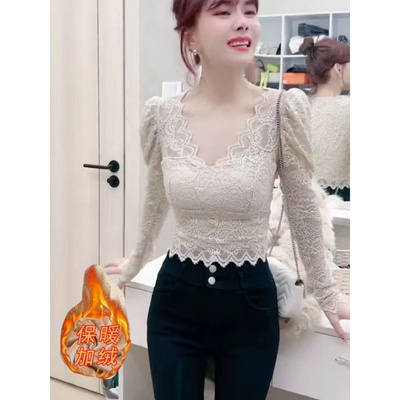 莱裳唐汇服饰旗舰店蕾丝打底衫