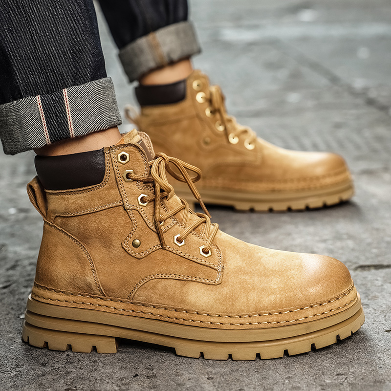 冬季韩版高帮马丁靴休闲风工装靴