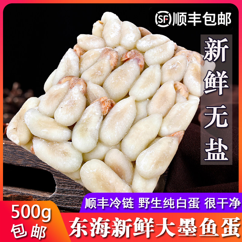 宁波特产新鲜大墨鱼蛋4斤 乌贼卵全淡乌鱼蛋海鲜乌贼目鱼蛋大白蛋
