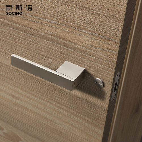 索斯诺室内卧室极简银色磁吸门锁