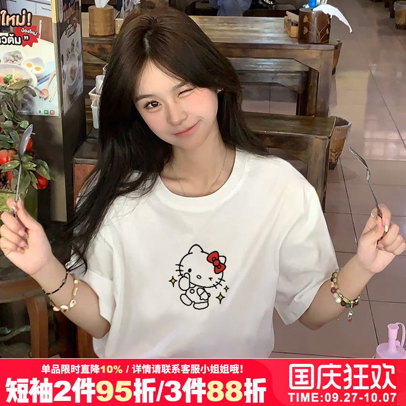 休闲ins甜妹小个子短袖t恤