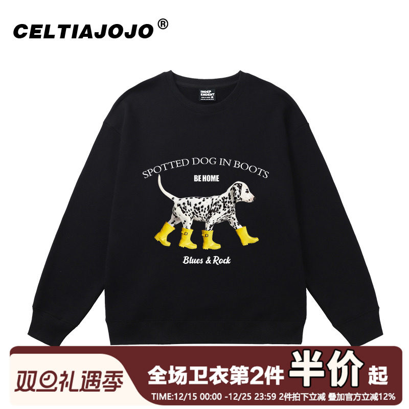 ulzzang宽松小众圆领卫衣