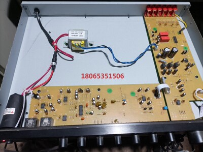 雅马哈KPX-500卡拉OK混响效果处理器通电指示灯亮不