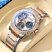 德国布加迪品牌男表全自动机械名正商务运动镂空时尚 男士 腕表十大