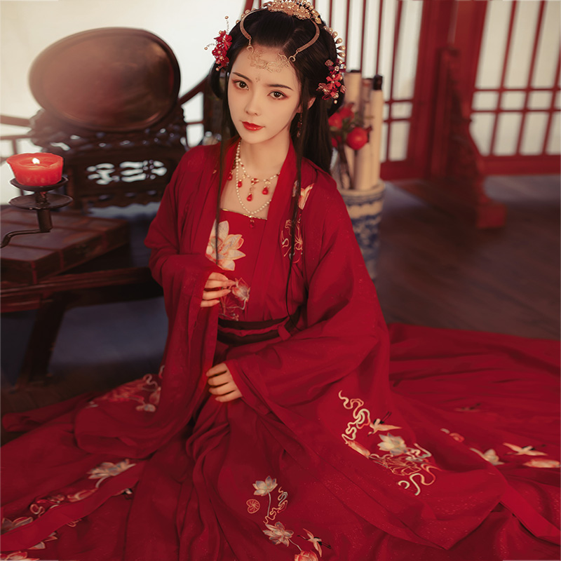 靓佰妃【玉姬】花嫁汉服女正品原创齐腰广袖大袖衫重工刺绣中国风