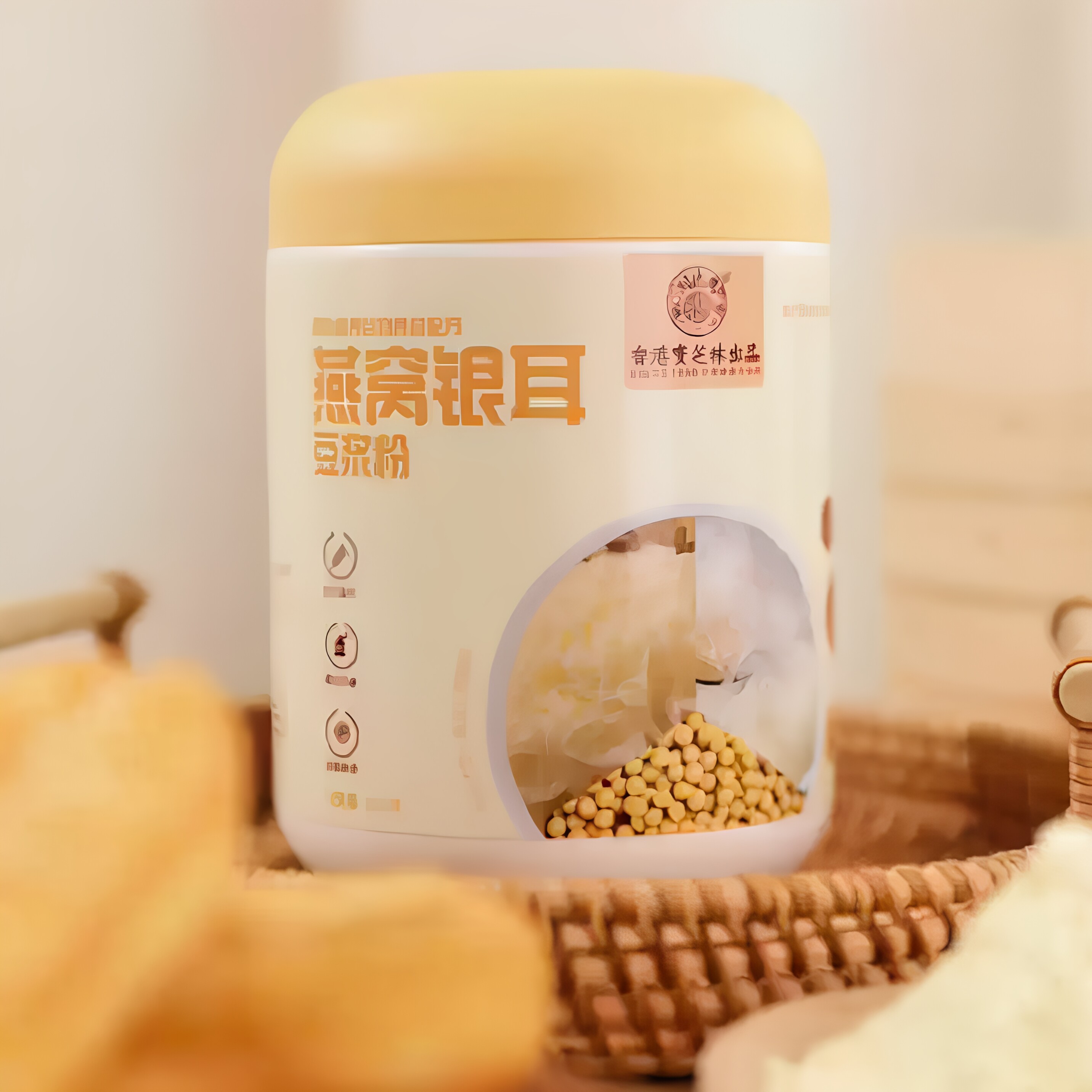 香港宝芝林燕窝银耳豆浆粉无蔗糖黄豆粉营养代餐粉速溶冲泡即食