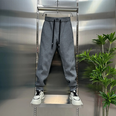 潮流ALO男裤子高级感男士冬季休闲设计加绒舒适新款束脚休闲男款