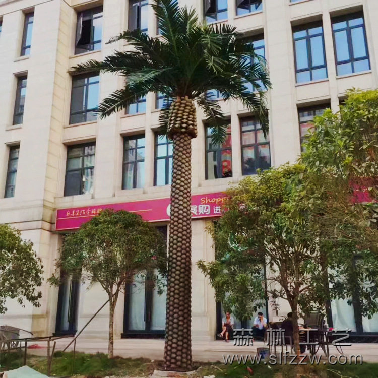 室外游艺设施配套景观人造海枣树仿真加拿利海藻树东莞厂家批发