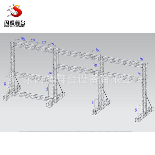 厂家批发演出会展铝合金舞台桁架,铝合金truss活动舞台架
