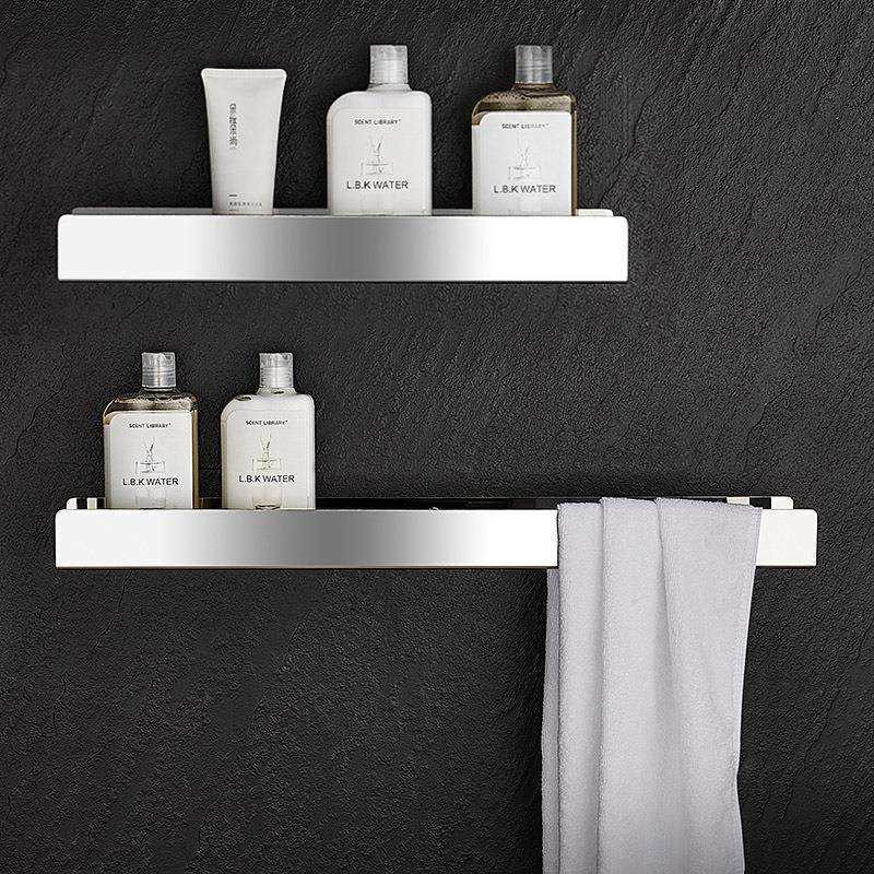 浴室置物架卫生间洗脸洗漱台毛巾架壁挂免打孔工字304不锈钢架子