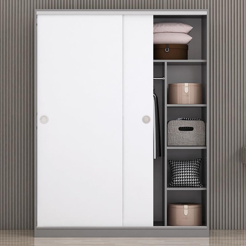 衣柜家用卧室实木经济型宿舍出租房主卧简易组装衣橱收纳储物柜子