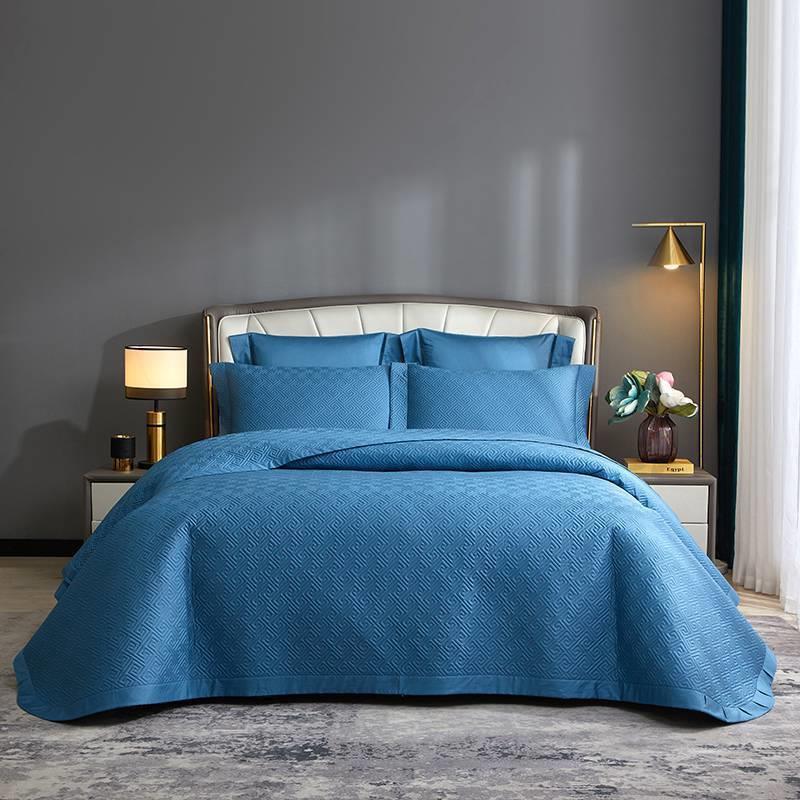 50支全棉双面可用床盖三件套可购单件可选直角或者圆角++