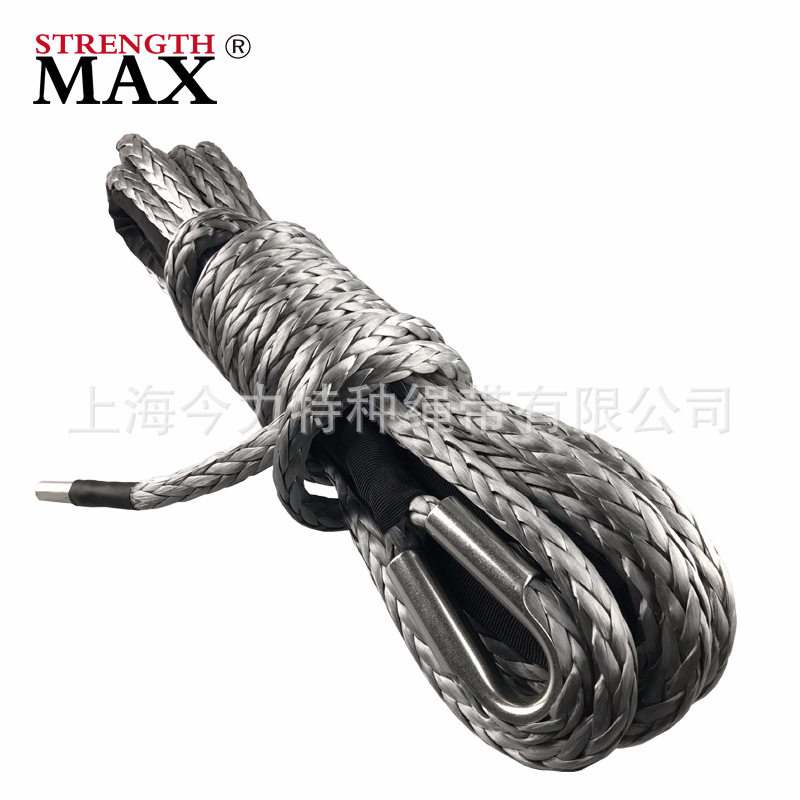 今力绳带绞盘绳牵引绳尼龙绳纤维绳拖车绳图片
