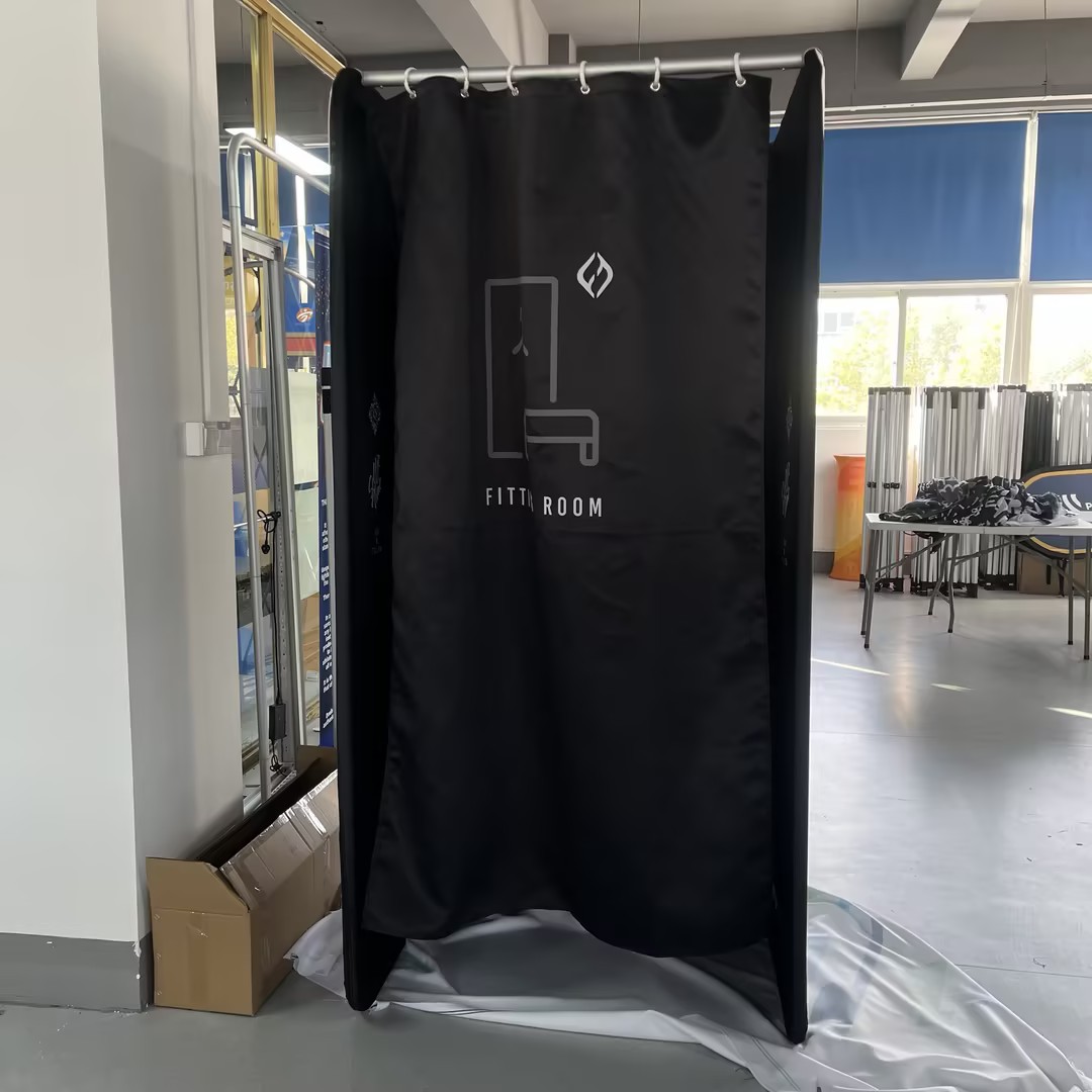 户外活动试衣间临时卖场移动落地便携式室外可折叠简易更衣室帘