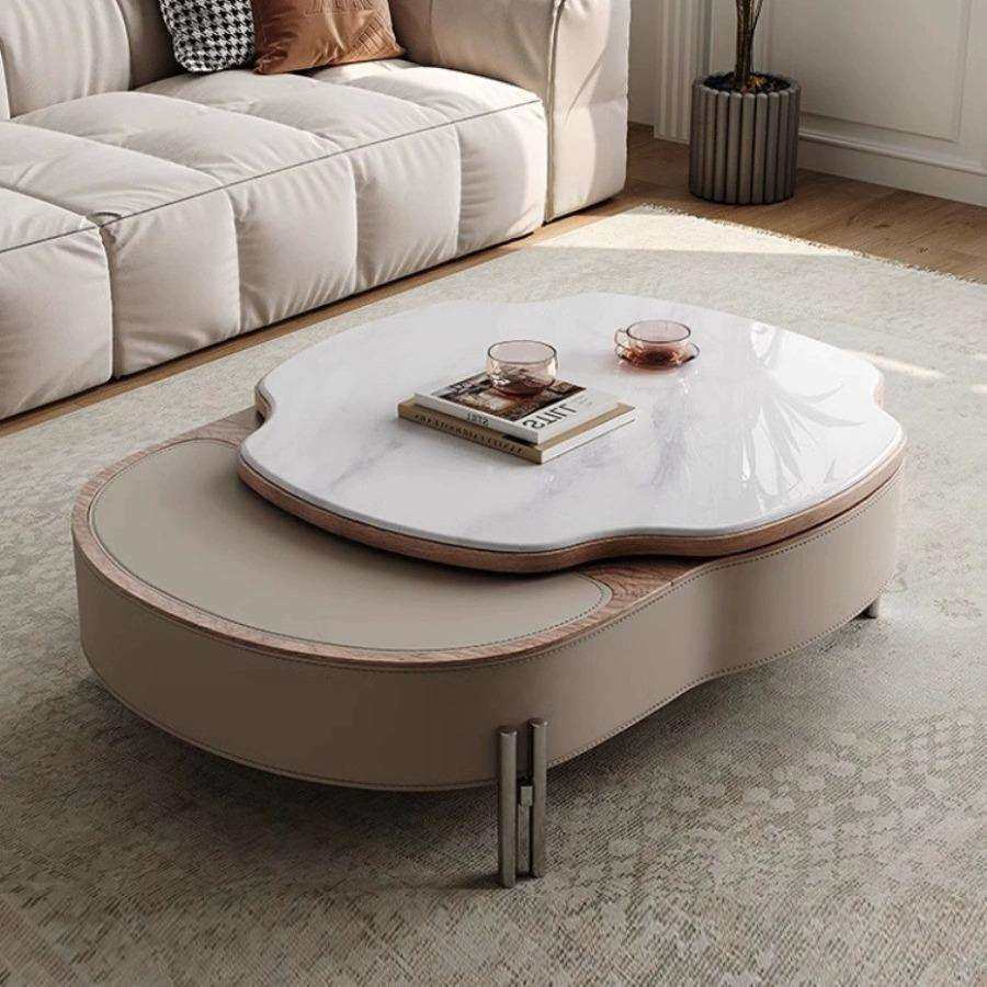 轻奢新款客厅多功能升降茶几小户型家用网红创意高级感设计师茶桌