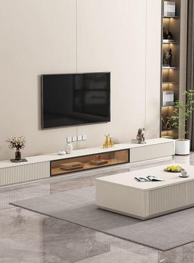 实木电视柜落地茶几组合简约小户型意式家用路由器收纳柜新款环g^