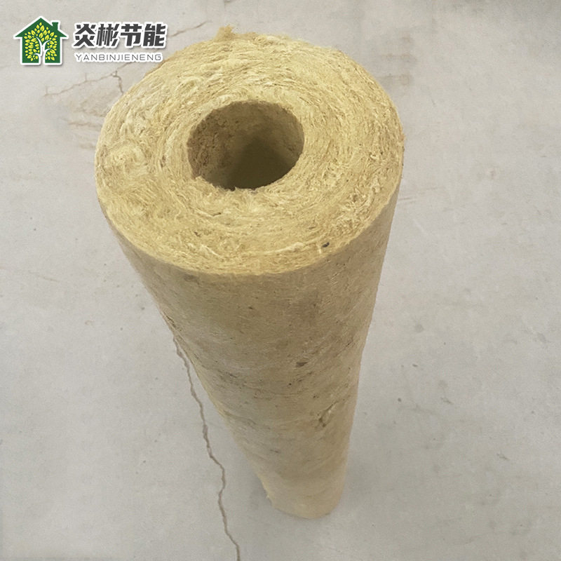 隔热憎水保温岩棉管 复合铝箔岩棉管壳 管道隔音岩棉保温管批发
