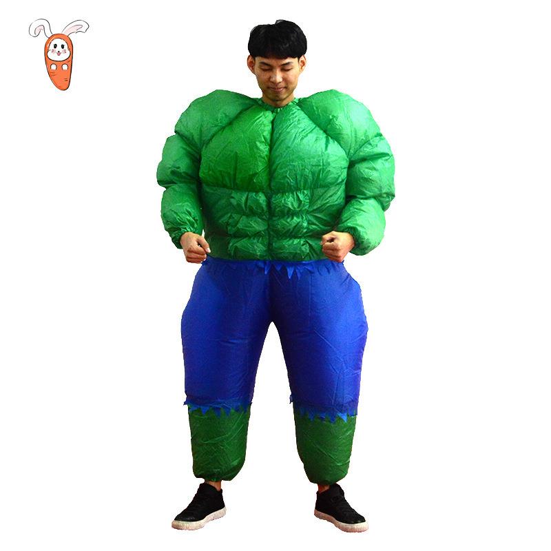 绿巨人充气服万圣节狂欢排队舞台表演道具浩克人偶充气服装