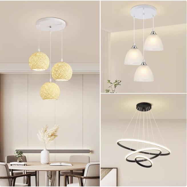 餐厅吊灯饭厅吧台餐桌家用主卧室客厅吸顶灯具现代简约大气工业风