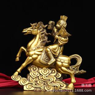 纯铜马上封侯摆件马上猴铜猴传令猴家居马上传令办公铜器工艺品