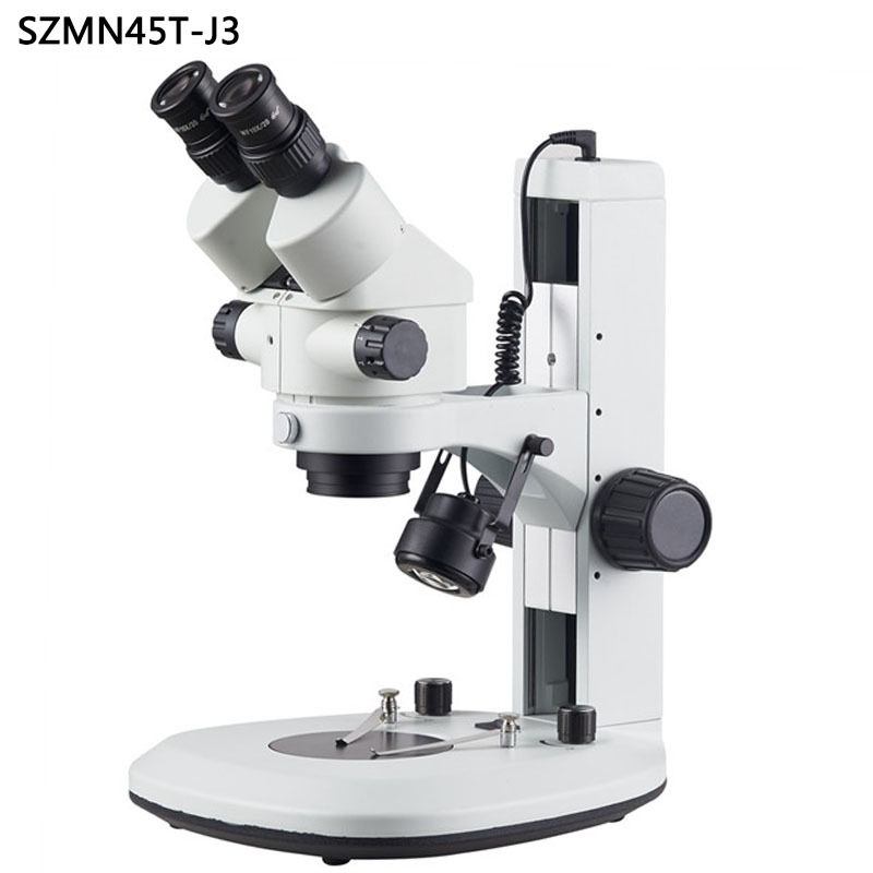 SZMN45T-J3新款三目体视显微镜7-45倍14-90倍视频连续变倍上下灯