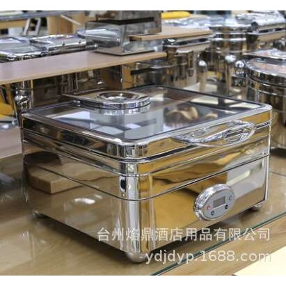 SUNNEX新力士布拉诺2/3方形可视自助餐炉电热保温布菲炉W08-50117