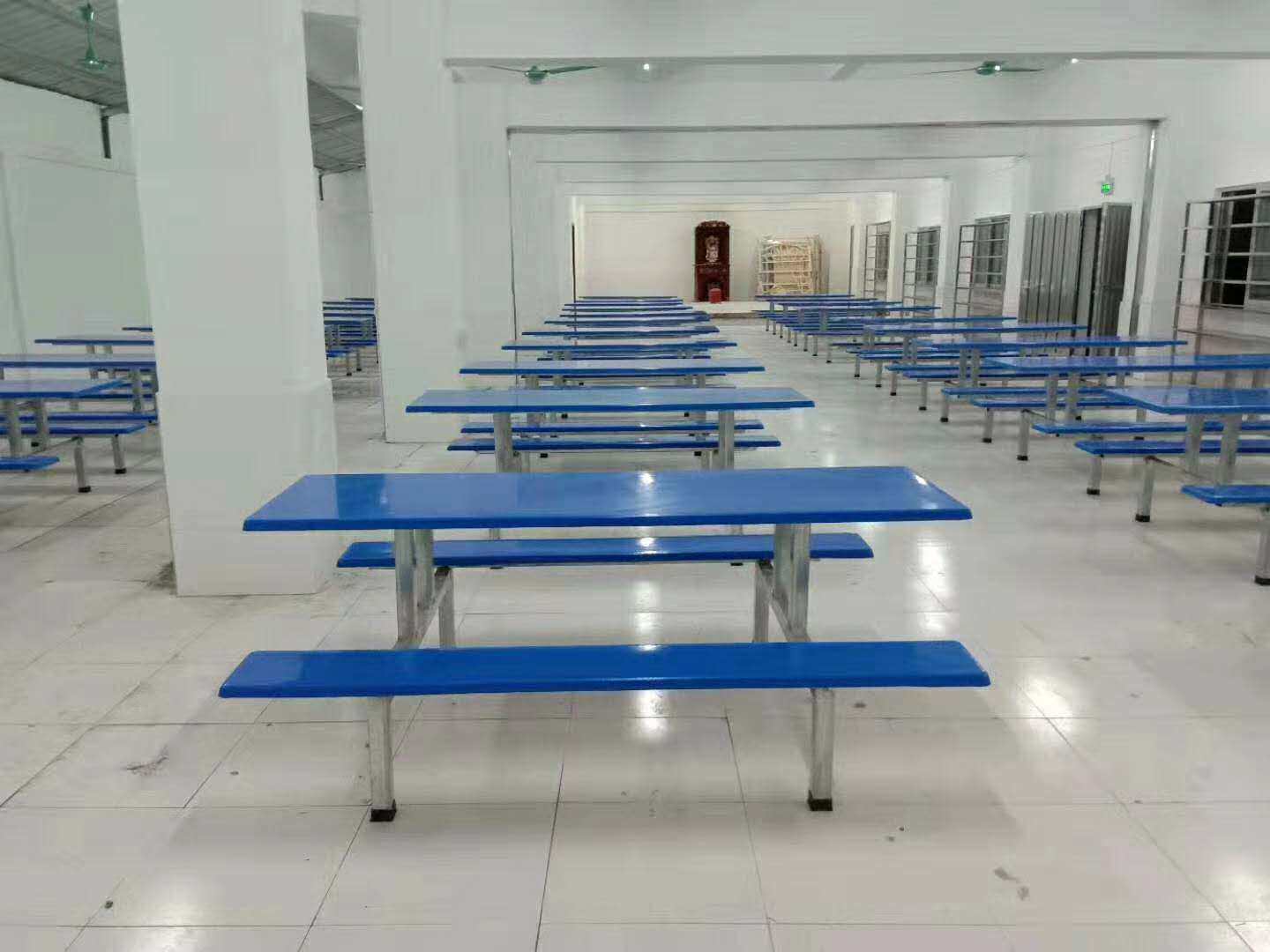 玻璃钢餐桌批发员工八人座玻璃钢餐桌惠州员工就餐桌批发
