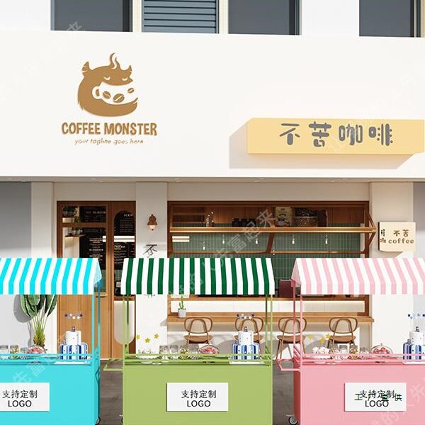 铁艺摆摊小推车移动网红户外批发花车小吃夜市商场广场美食路边摊