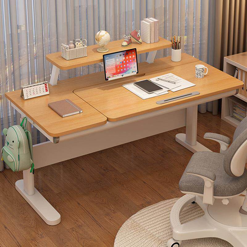 儿童学习桌小学生家用课桌写字电脑桌椅套装可升降实木书桌