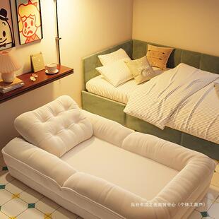 人类狗窝懒人沙发可躺可睡榻榻米床单人卧室小沙发床边靠背窝窝椅