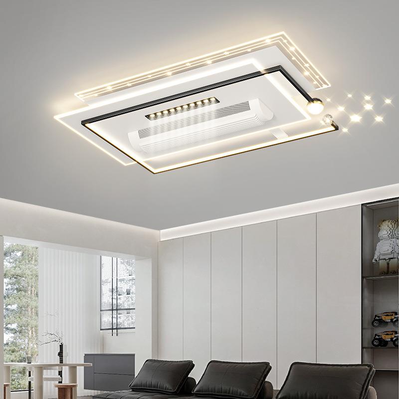 全光谱LED无叶风扇吸顶灯大客餐厅卧室主灯饰具现代简约家装中山