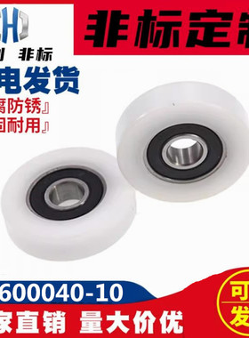 厂家 直销POM BS600040-10重型轨道滑轮 6000包胶轴承 包塑轴承