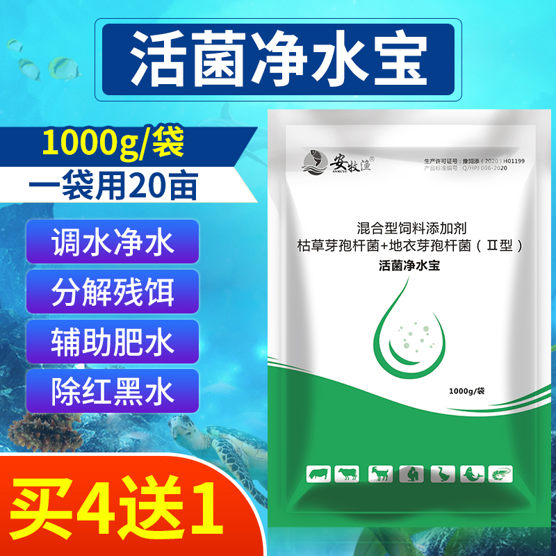 生物改底分解殘餌紅黑凈水王活菌