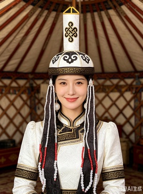 蒙古族女舞蹈演出头饰
