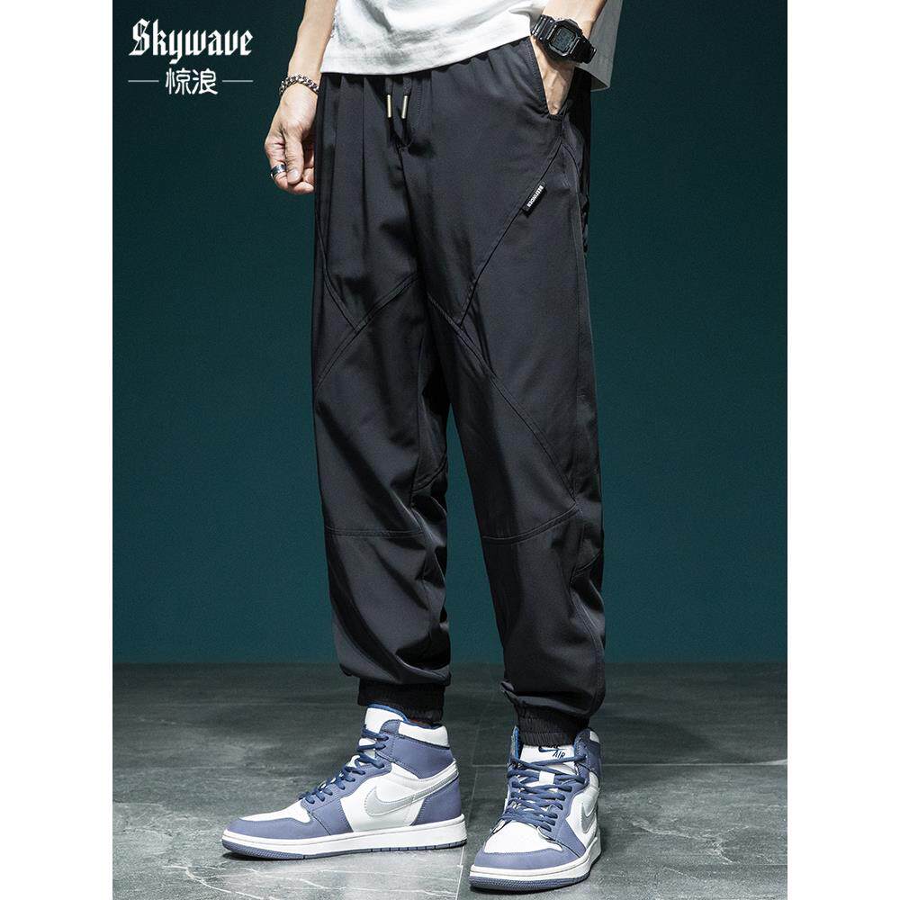 2026新款速干休闲裤男宽松大码工装裤子夏季潮牌冲锋裤冰丝运动裤