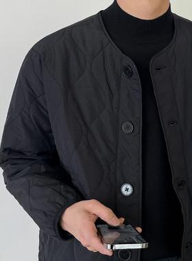 MRCYC冬季日系宽松无领棉服cityboy韩系潮流工装保暖轻薄夹克棉衣