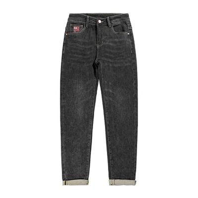 G5G6保暖显瘦牛仔裤男新款时尚修身薄绒小脚裤秋季新款