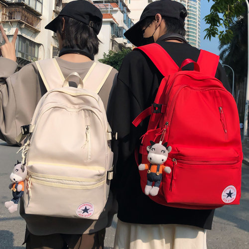 高级感简约百搭大学生双肩包男