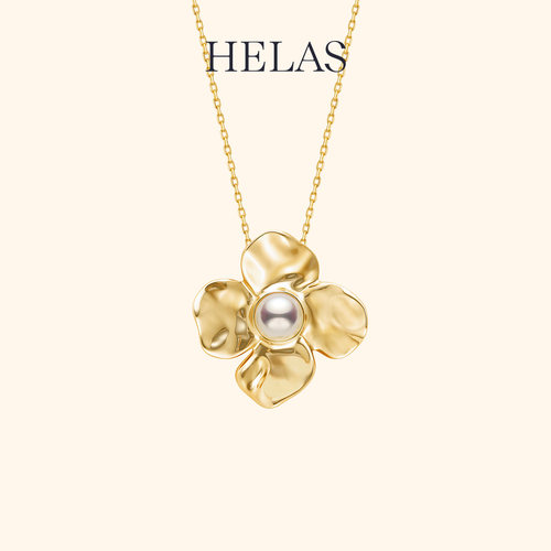 HELAS赫拉有核淡水珍珠14K金吊坠