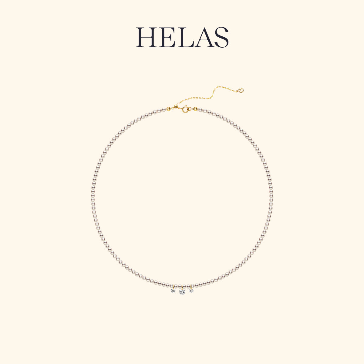 HELAS赫拉淡水珍珠小米珠项链图片