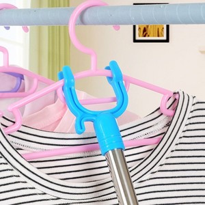 不锈钢撑衣杆竿可伸缩晾衣叉服装店挑用收衣服取衣棍凉晒杆子