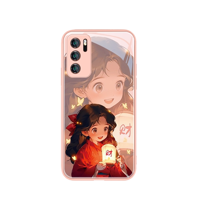 发财情侣男生女生高级感个性玻璃