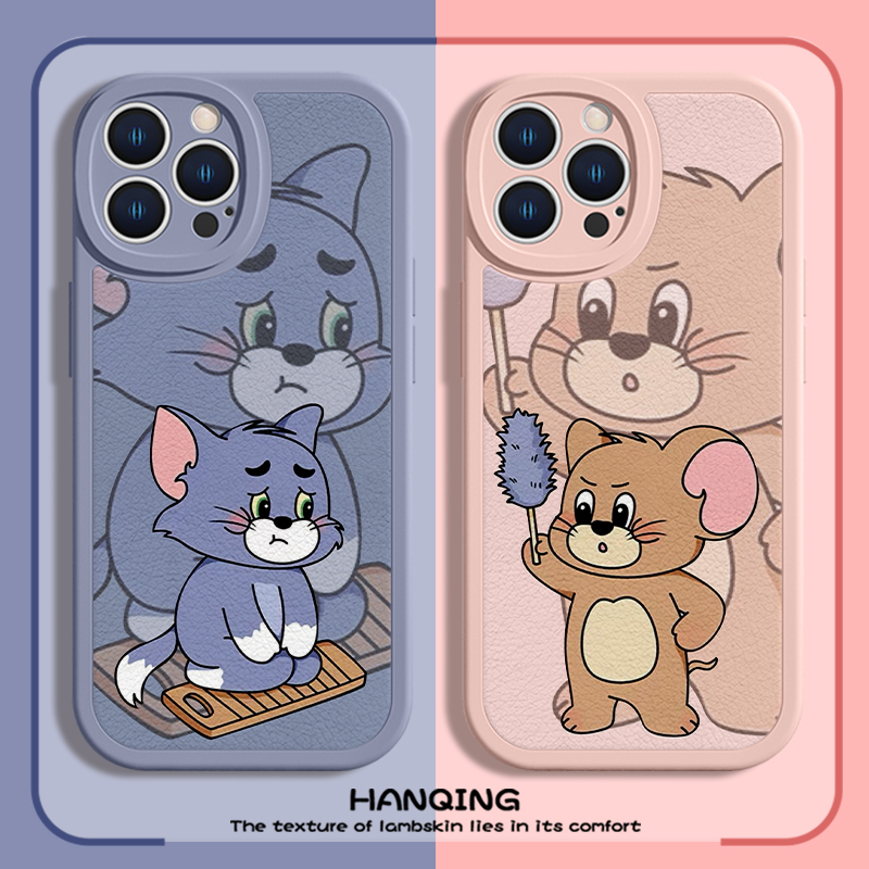 创意趣味情侣小众仿皮新款手机壳