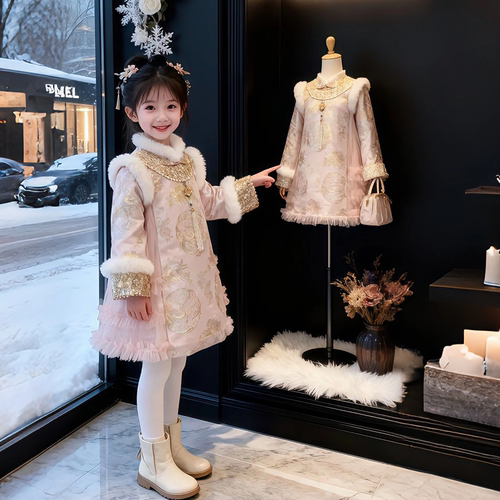 汉服唐装拜年服女孩新年公主裙